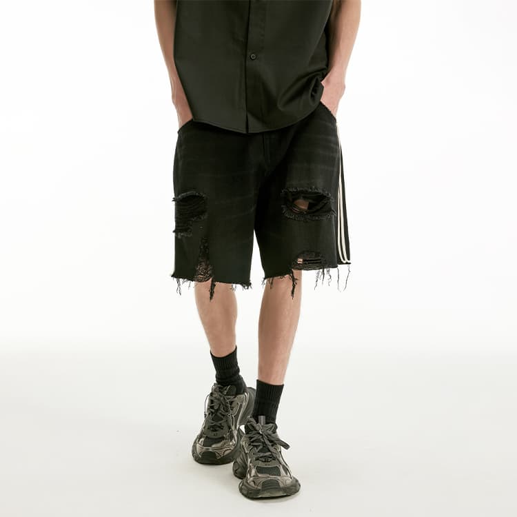 Джинсовые шорты IMXS Denim Shorts Black - изображение 4