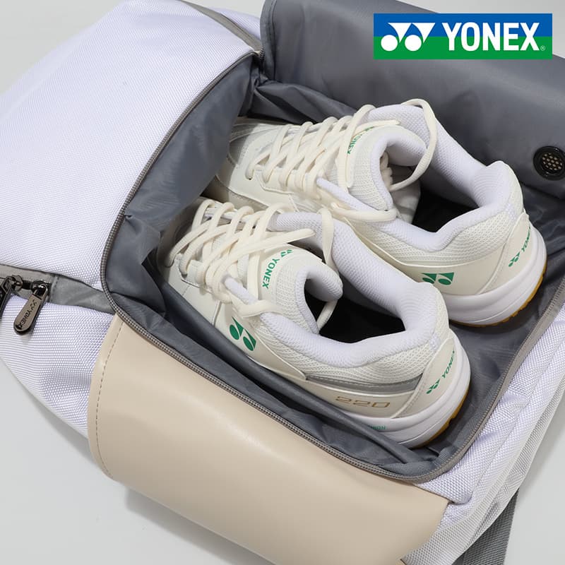 Рюкзак YONEX Естественный и Экологичный Коллекция Ткань + Искусственная Кожа Рюкзак Унисекс Жемчужно-Белый - изображение 5