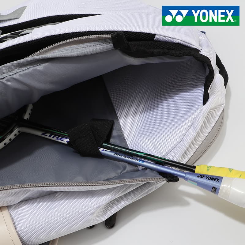 Рюкзак YONEX Естественный и Экологичный Коллекция Ткань + Искусственная Кожа Рюкзак Унисекс Жемчужно-Белый - изображение 6