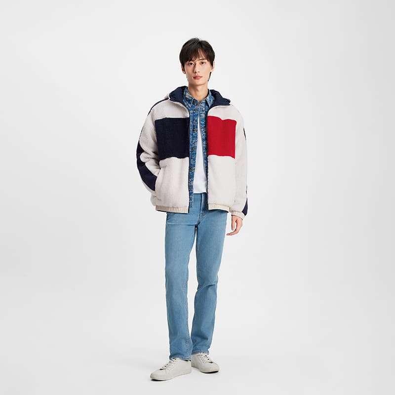 Куртка Tommy Hilfiger Куртка Мужская Красная Белая Синяя Многоцветная - изображение 8