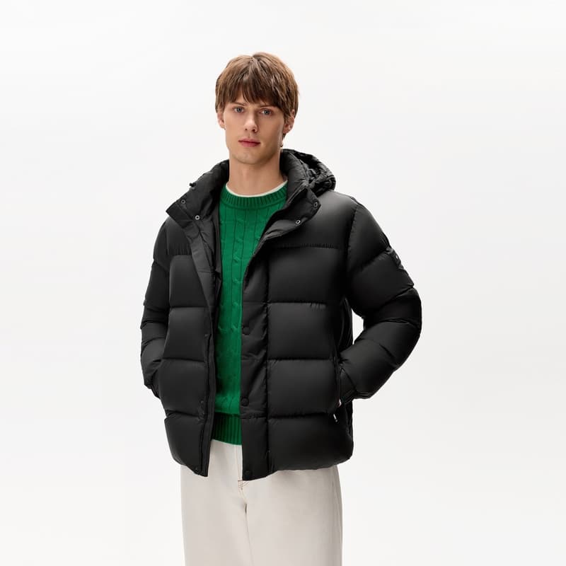Зимняя куртка Tommy Hilfiger Мужской пуховик темно-цветного оттенка - изображение 8