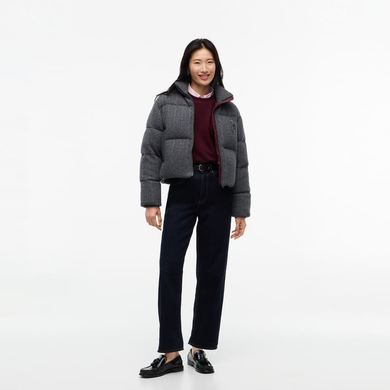 Пуховик Tommy Hilfiger Темно-серый P7D Женская пуховая куртка - изображение 7