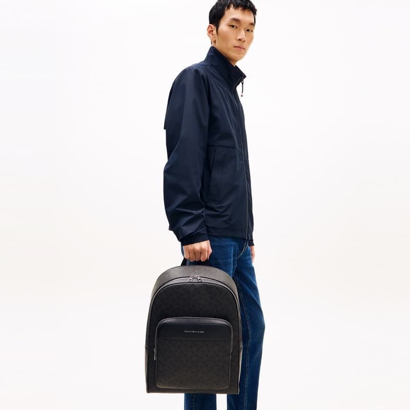 Рюкзак Tommy Hilfiger Искусственная кожа с полиэстером мужская рюкзак черный - изображение 9