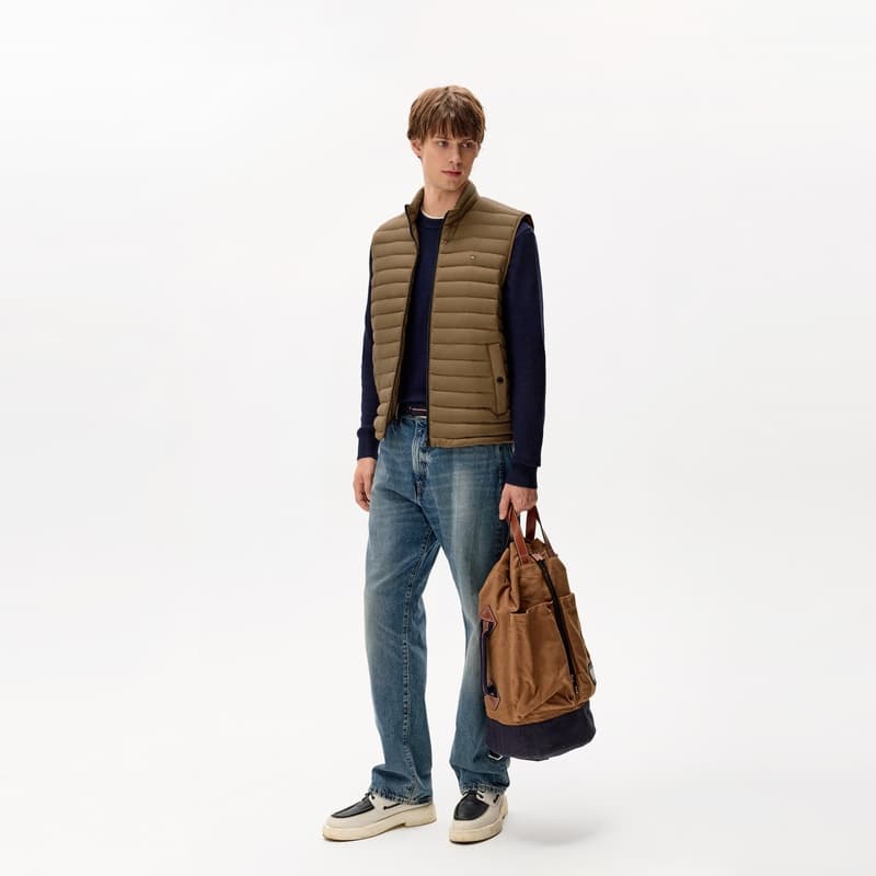 Куртка Tommy Hilfiger Khaki GWJ Мужские пуховые жилеты - изображение 5