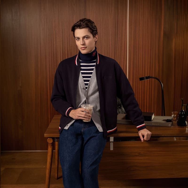 Tommy Hilfiger Темно-синий Синий DW5 Мужской Трикотаж - изображение 5