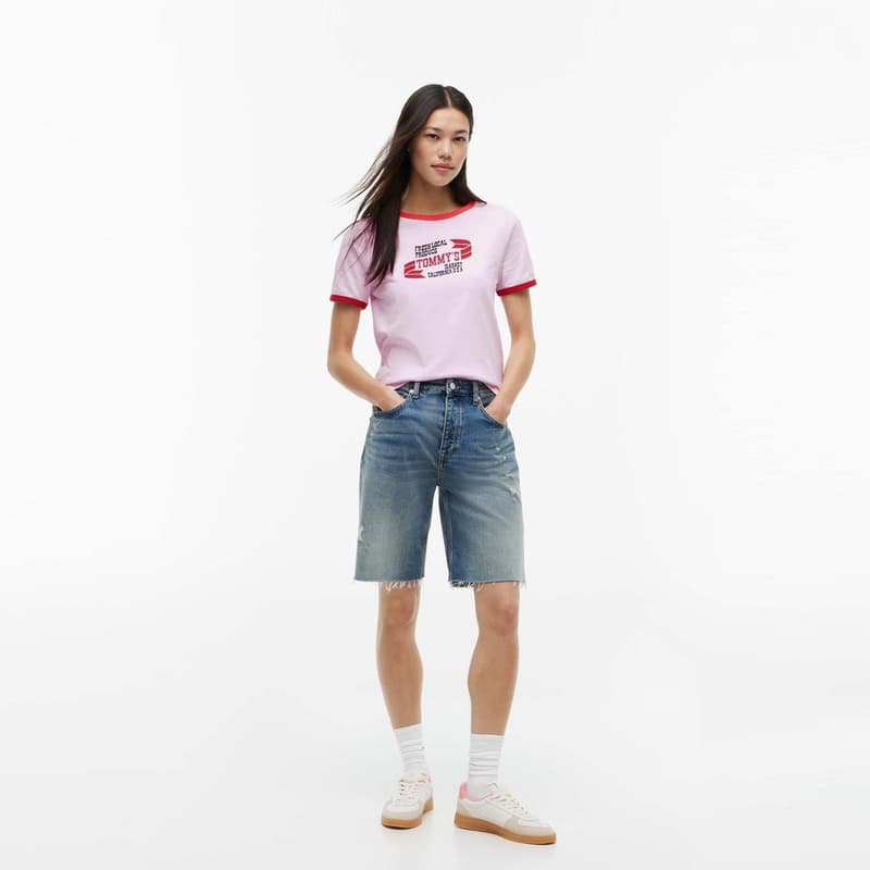 Футболка Tommy Hilfiger Розовый TN9 Женские T-рубашки - изображение 5
