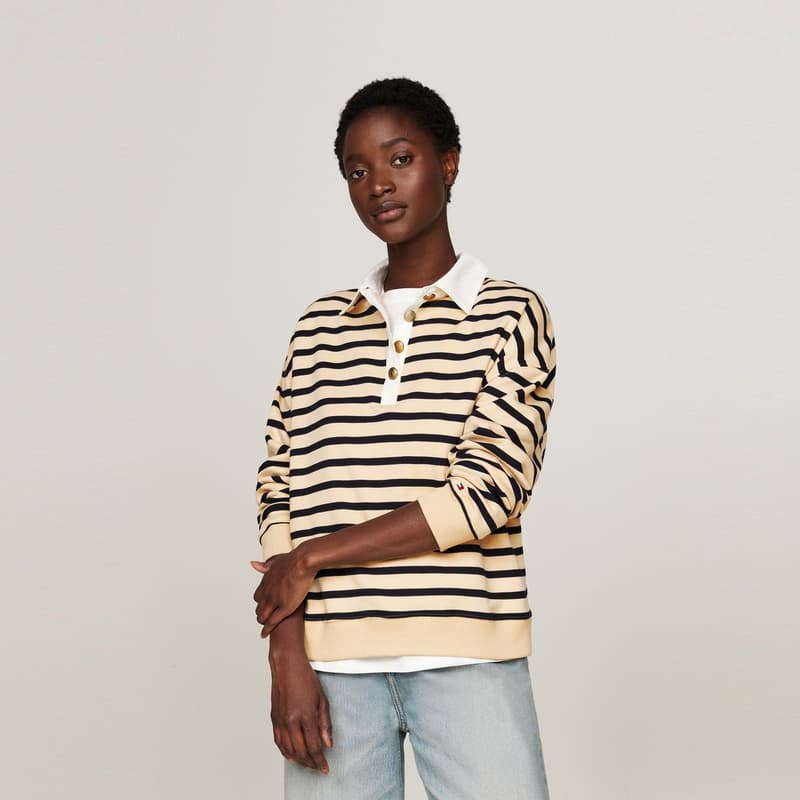 Худи Tommy Hilfiger Толстовка женская полосы - изображение 3