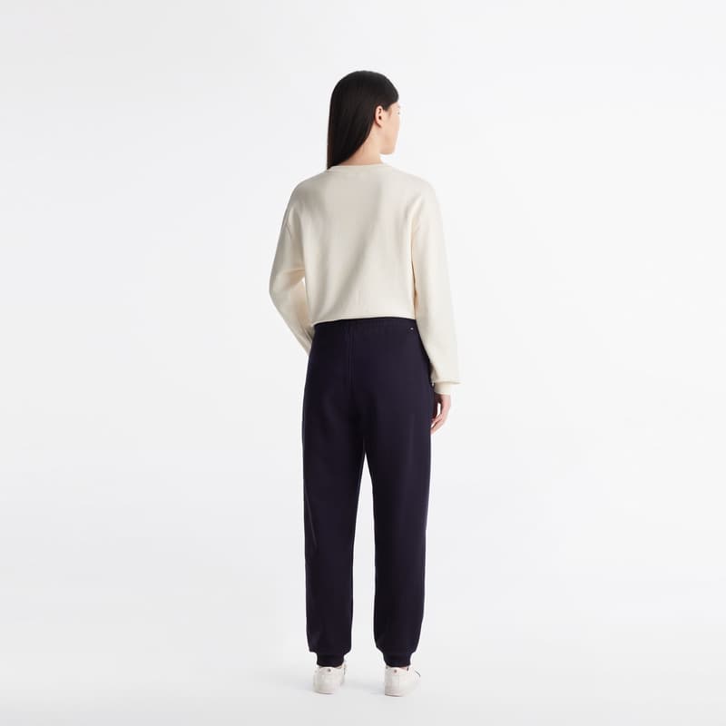 Штаны Tommy Hilfiger Вязаные спортивные брюки женские темно-синие - изображение 4