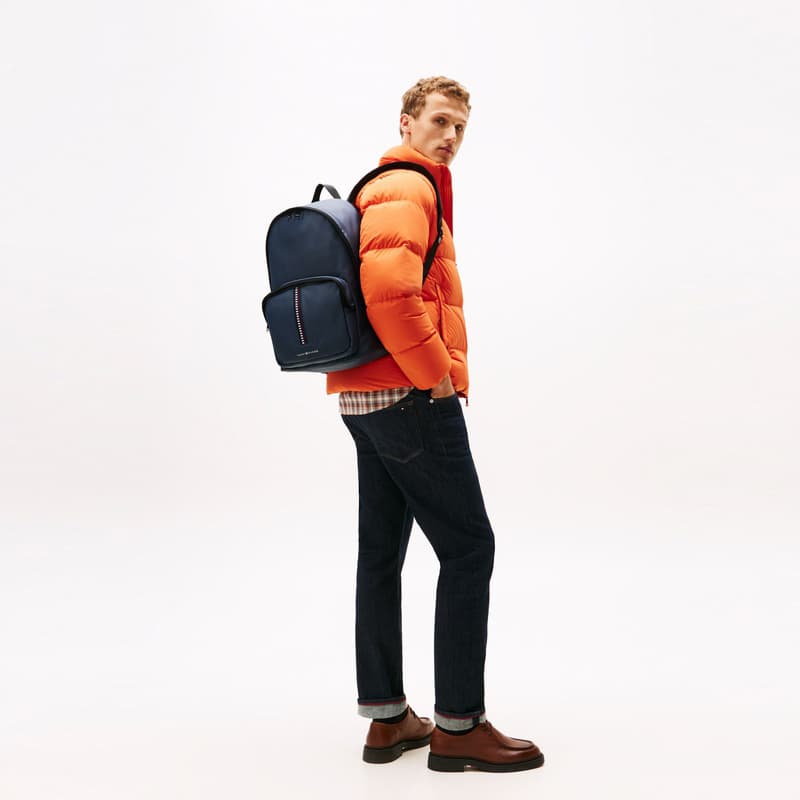 Рюкзак Tommy Hilfiger Полиэстер Рюкзак Стандартный (Standard) Мужской Темно-синий - изображение 5
