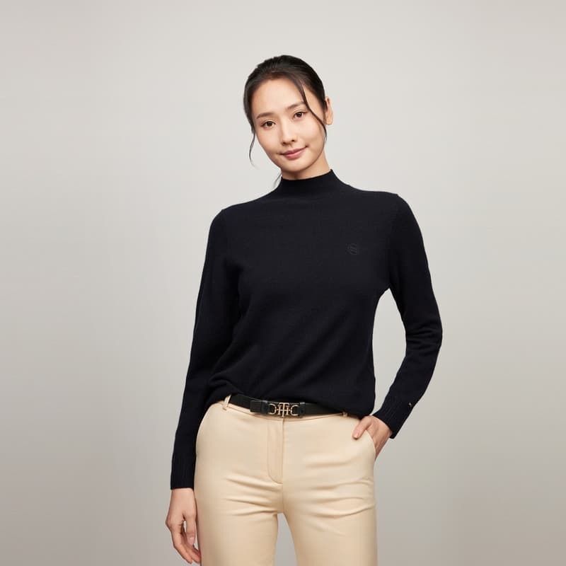 Tommy Hilfiger Плюшевый свитер с круглым узором женский - изображение 8