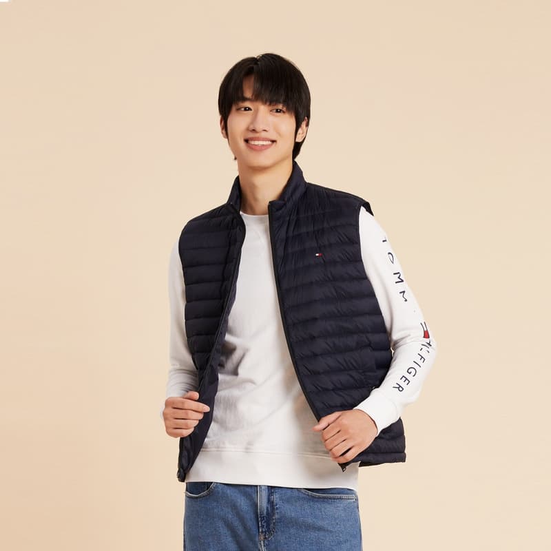 Куртка Tommy Hilfiger Жилет Мужской Темно-Синий - изображение 3