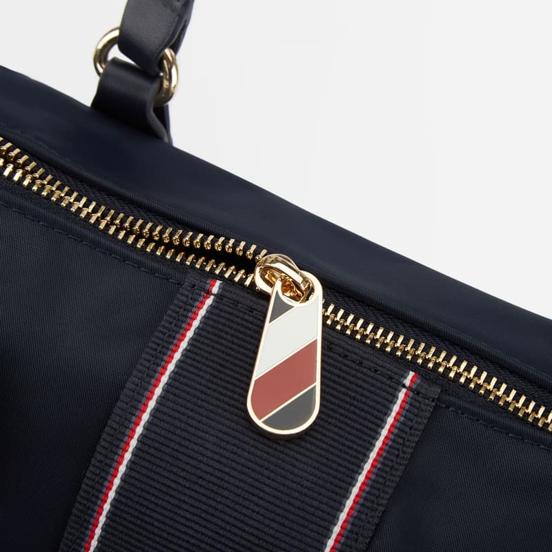 Сумка Tommy Hilfiger Полиамид Сумка Большая Женская Темно-Синяя Белая - изображение 10