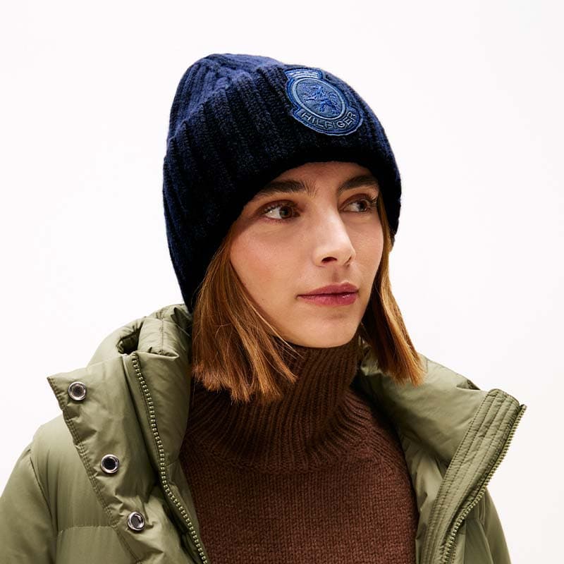 Шапка Шапки-бини из овечьей шерсти Tommy Hilfiger унисекс - изображение 5
