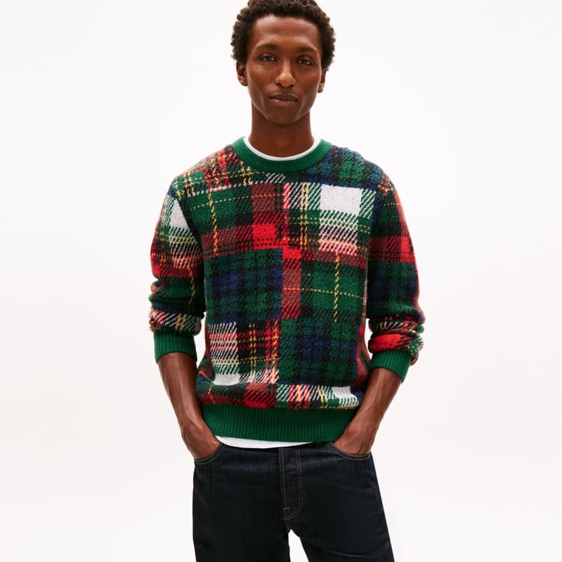 Кофта Tommy Hilfiger Многоцветная клетка L6K Мужские свитеры - изображение 3