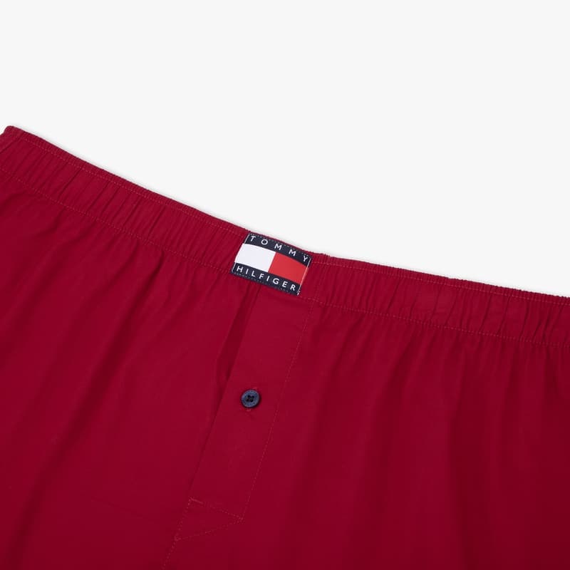 Трусы Tommy Hilfiger Красный Синий Белый В клетку Красно-синие полосы 0TK Мужские боксер-шорты - изображение 2