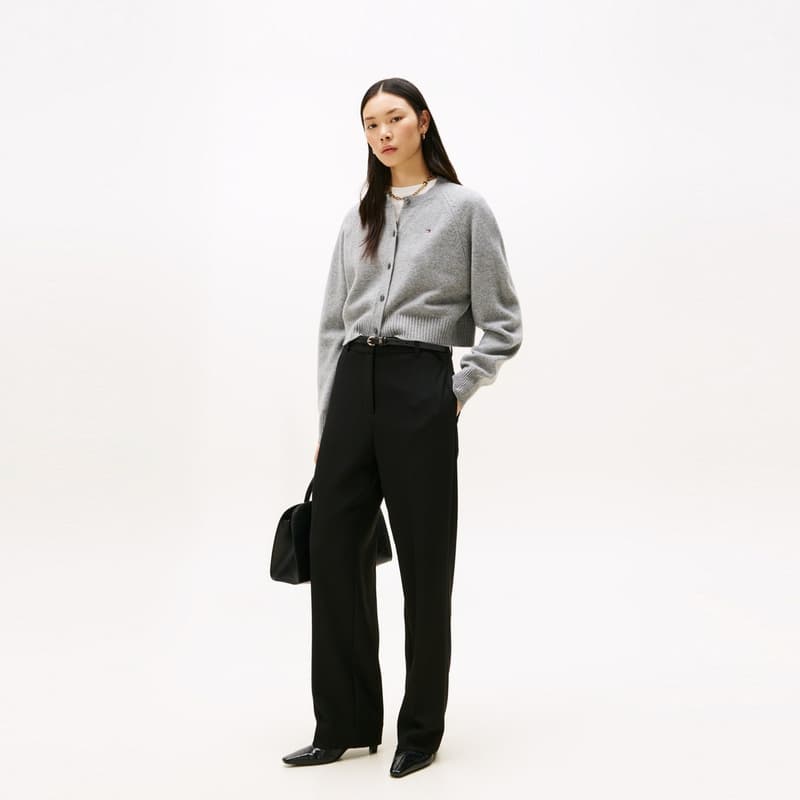 Кардиган Tommy Hilfiger Серый P03 Женские Свитера - изображение 5