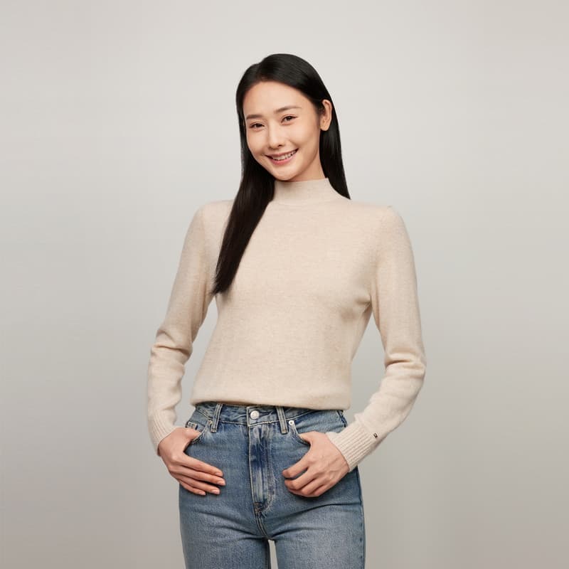 Tommy Hilfiger Плюшевый свитер с круглым узором женский - изображение 5