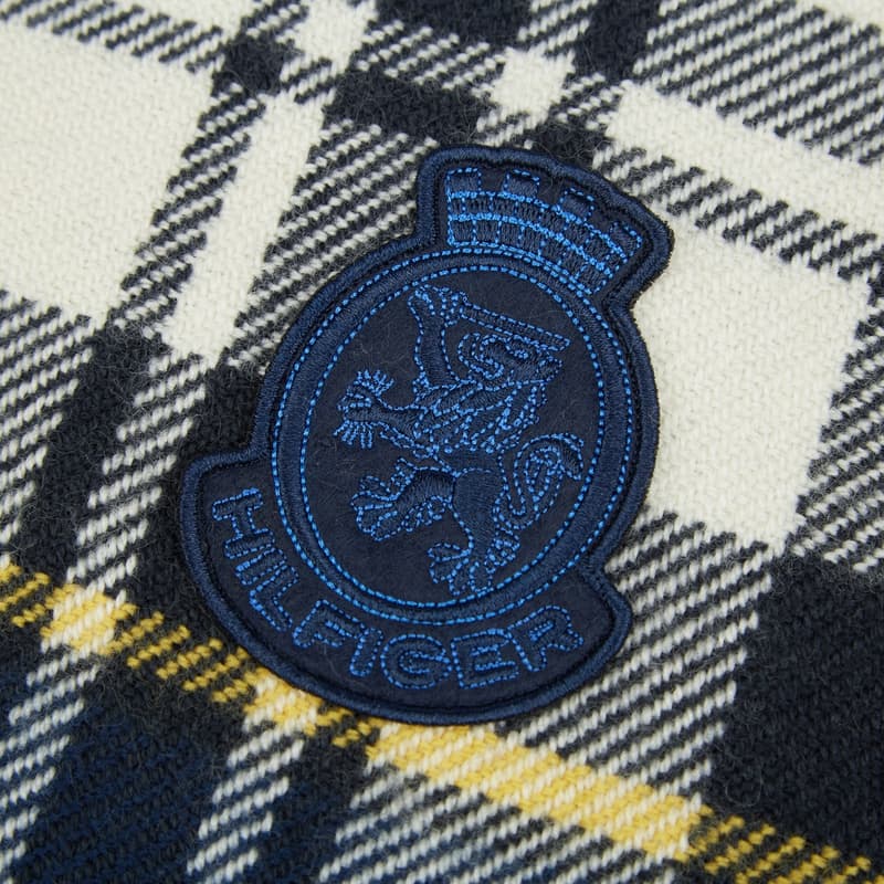 Шарф Tommy Hilfiger Плюшевые шарфы с круглым узором из шерсти овцы унисекс - изображение 9