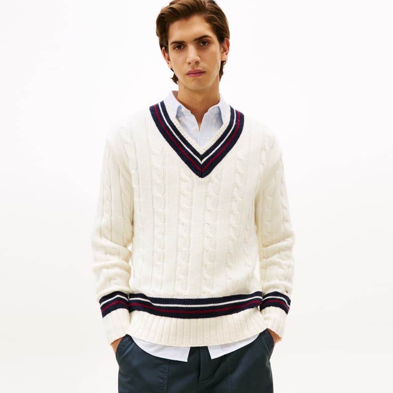 Кофта Tommy Hilfiger Белый YBI Мужские Свитера - изображение 3