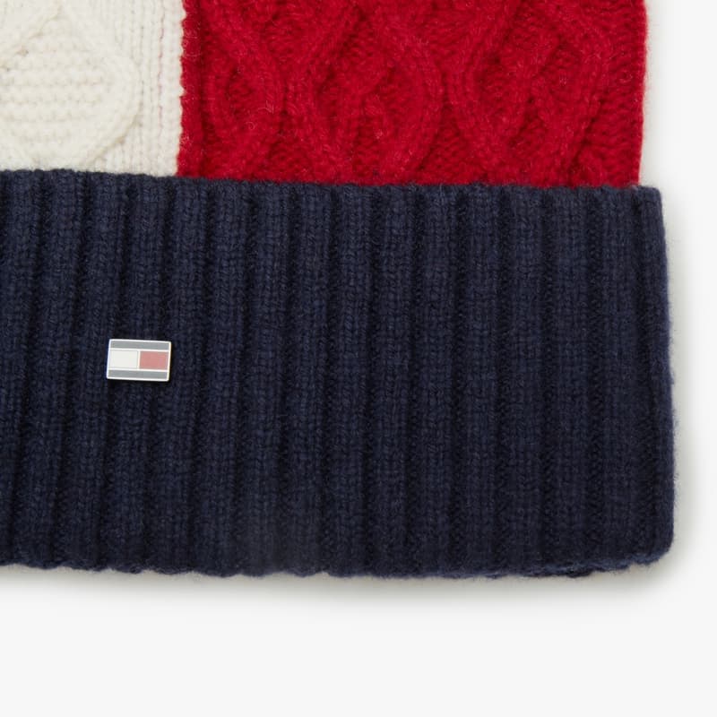 Шапка Tommy Hilfiger Мужские шапки из овечьей шерсти шерсти - изображение 4