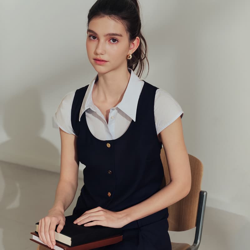 Блузка Tommy Hilfiger Синие Белые Полоски 0A6 Женская Рубашка - изображение 4