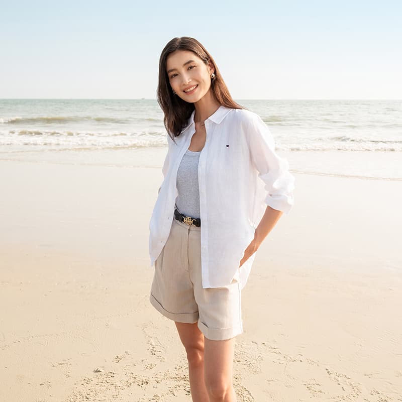 Шорты Tommy Hilfiger Повседневные шорты женские - изображение 4