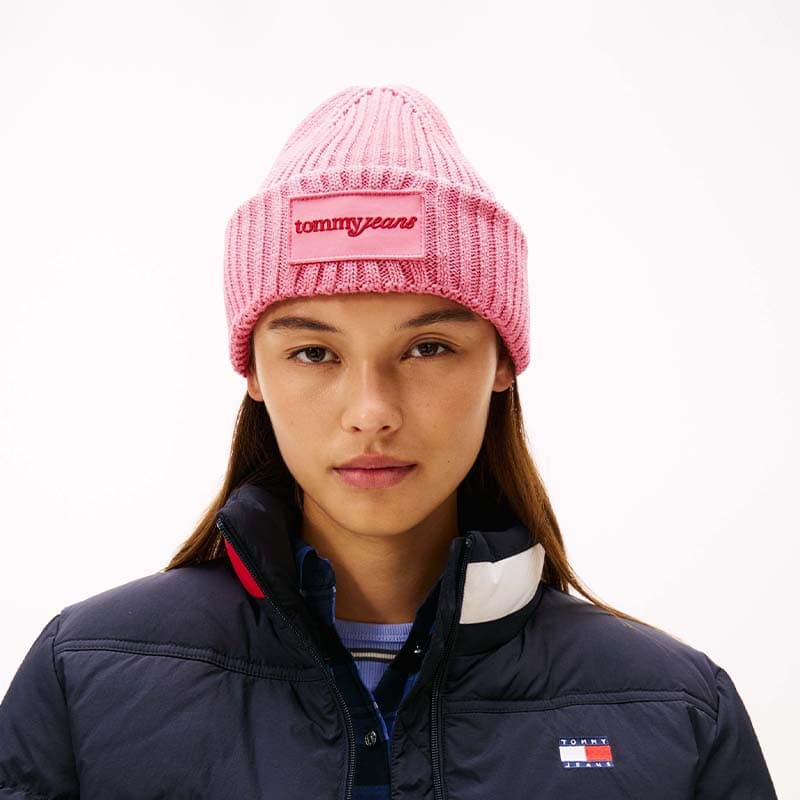Шапка Tommy Hilfiger Хлопковые шапки-бини для женщин - изображение 3