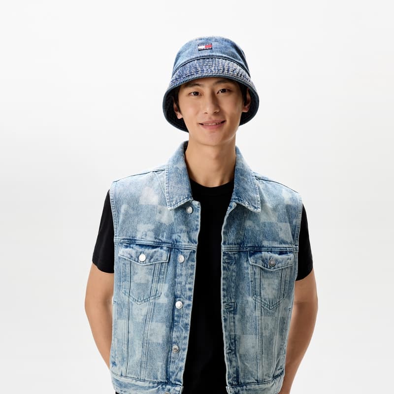 Панама Tommy Hilfiger Бамбушки из хлопка Мужской Джинсовый синий - изображение 4