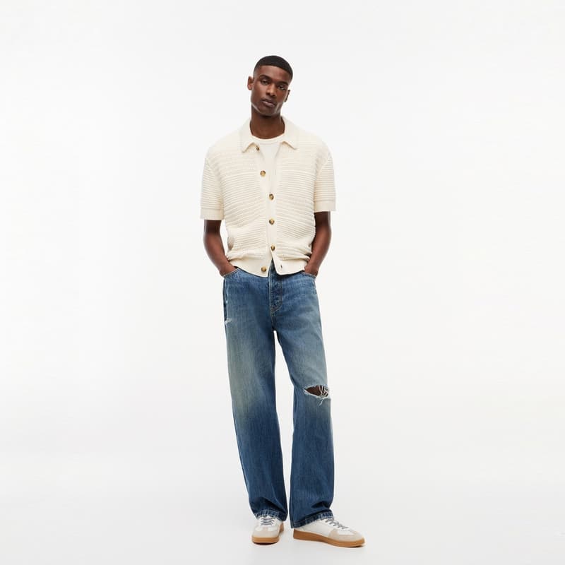 Tommy Hilfiger Ecru AEF Мужской Трикотаж - изображение 5