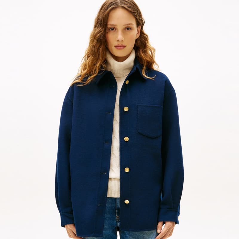 Tommy Hilfiger Темно-синий Синий C1G Женское Пальто - изображение 3