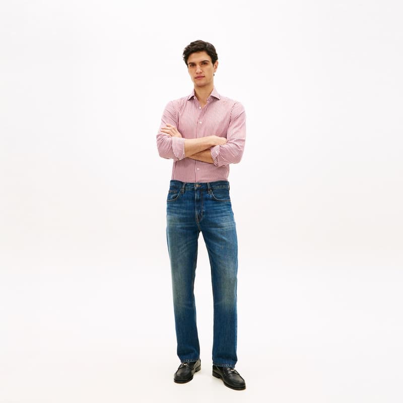 Штаны Tommy Hilfiger SS26 Джинсовый Синий 1A8 Мужские Джинсы - изображение 6