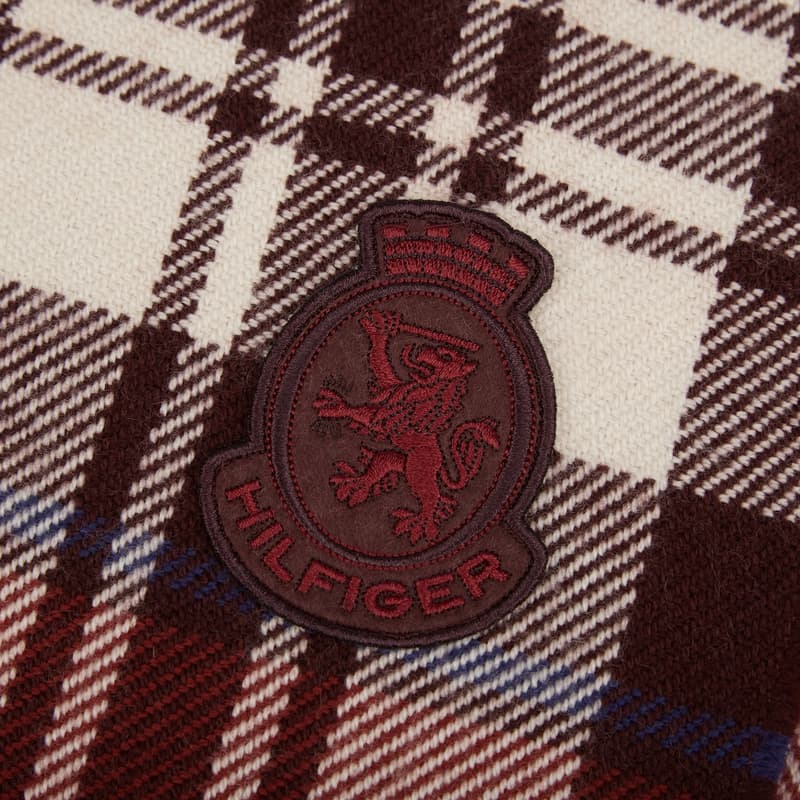 Шарф Tommy Hilfiger Плюшевые шарфы с круглым узором из шерсти овцы унисекс - изображение 4