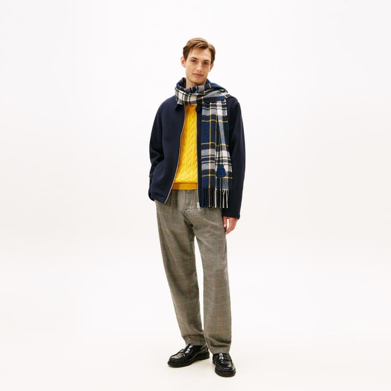 Шарф Tommy Hilfiger Плюшевые шарфы с круглым узором из шерсти овцы унисекс - изображение 12