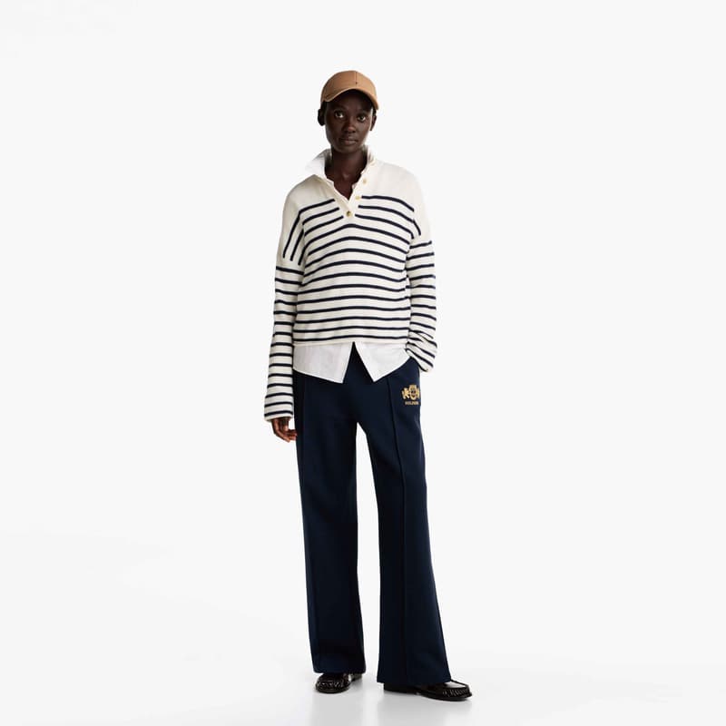Штаны Tommy Hilfiger Повседневные Брюки Женские Темно-Синие - изображение 5