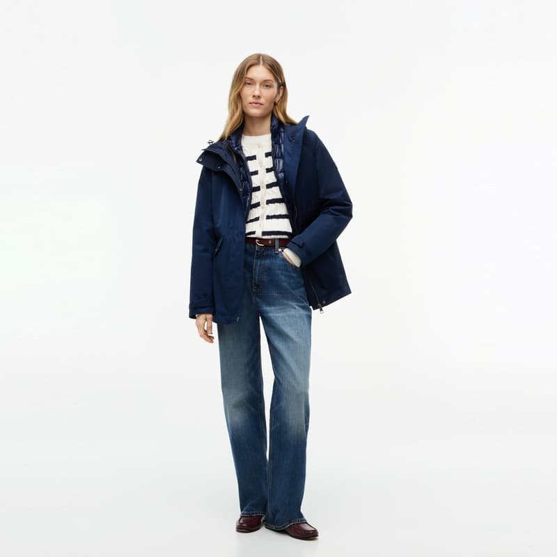 Пуховик Tommy Hilfiger Темно-синий C1G Женские Пуховики - изображение 8