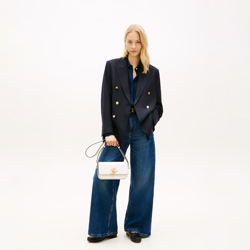 Сумка через плечо Tommy Hilfiger Сумка через плечо из коровьей кожи Женская Экрю Коричневый - изображение 5
