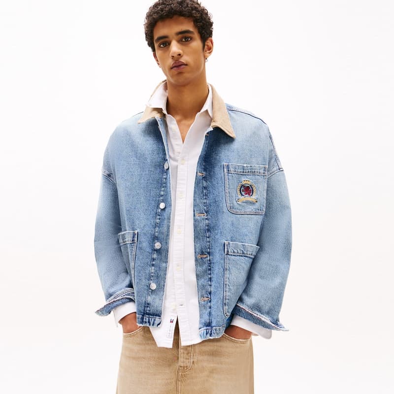 Куртка Tommy Hilfiger Куртки и Пальто Мужской Джинсовый Синий 1AB - изображение 3