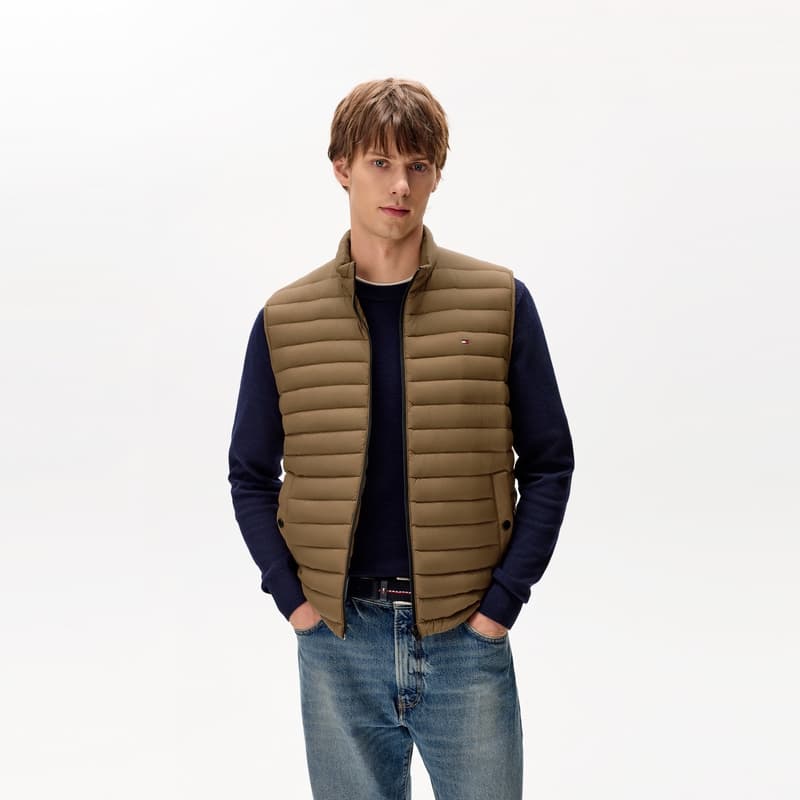 Куртка Tommy Hilfiger Khaki GWJ Мужские пуховые жилеты - изображение 3