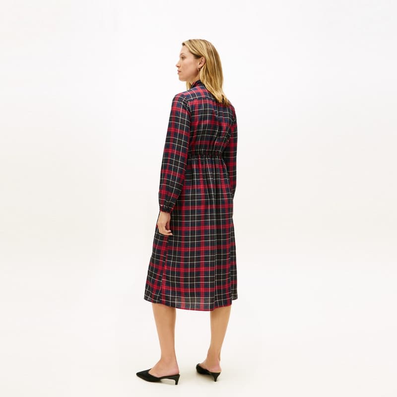 Платье Tommy Hilfiger Длинное платье с длинными рукавами для женщин - изображение 4