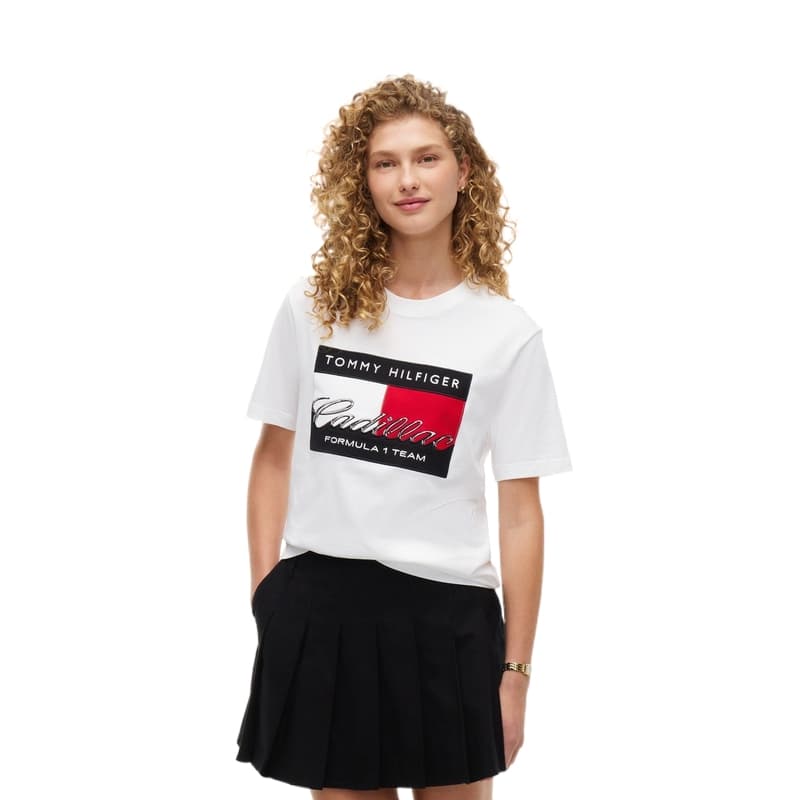 Футболка Tommy Hilfiger Белая YBR Мужская T-Рубашка - изображение 5