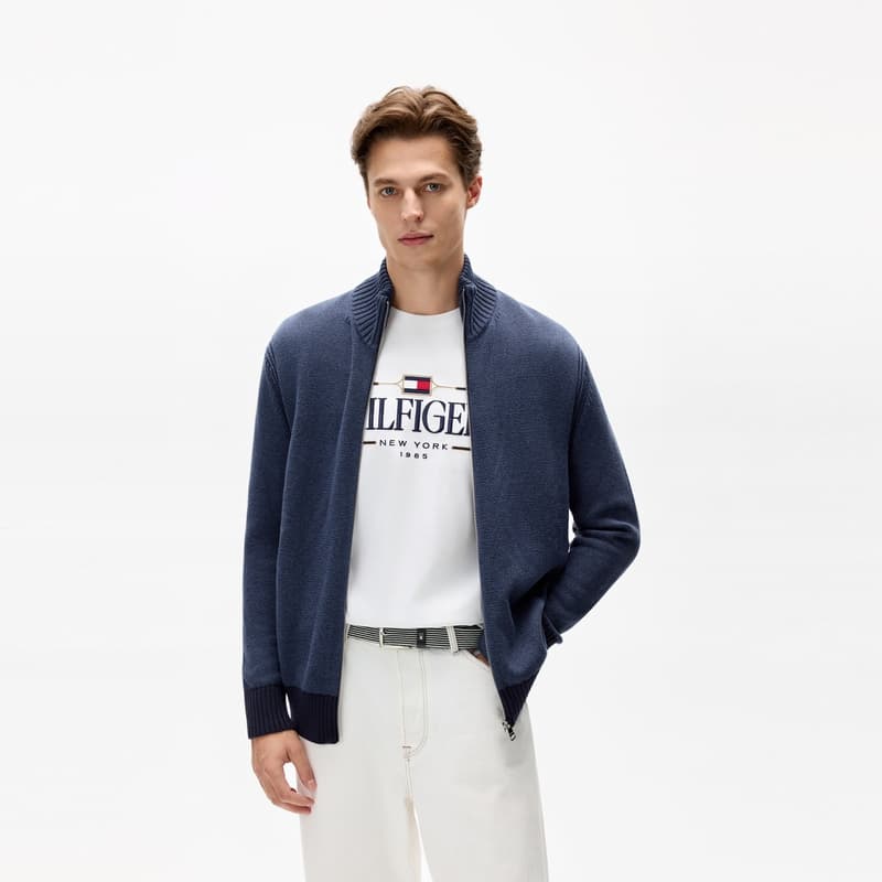 Tommy Hilfiger Темно-синий 0GZ Мужской Трикотаж - изображение 3