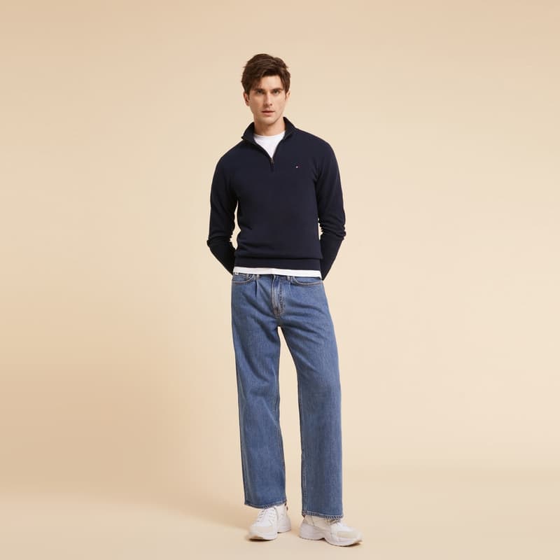 Tommy Hilfiger DU7 Темно-синий Синий Мужской Трикотаж - изображение 5