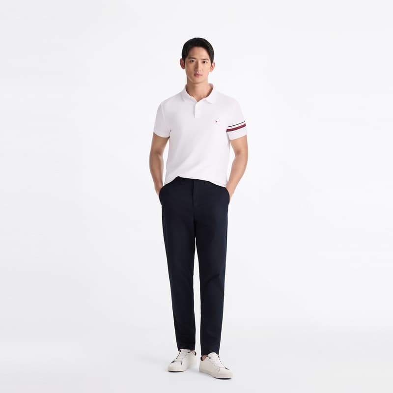 Штаны Tommy Hilfiger Повседневные брюки Мужские Темно-синие - изображение 5