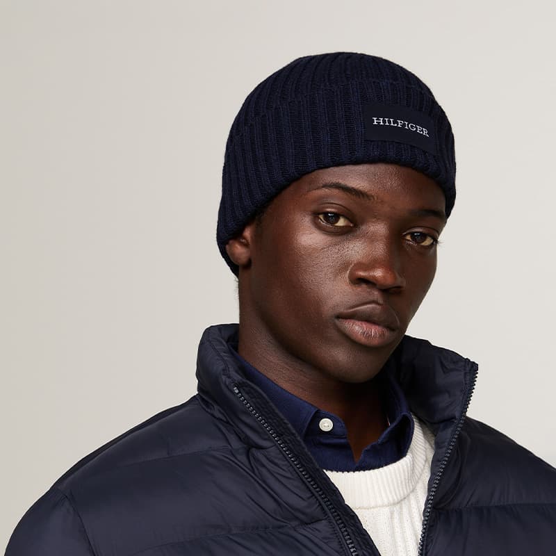 Шапка Tommy Hilfiger Шерстяная смесь Мужская шапка-бини - изображение 5