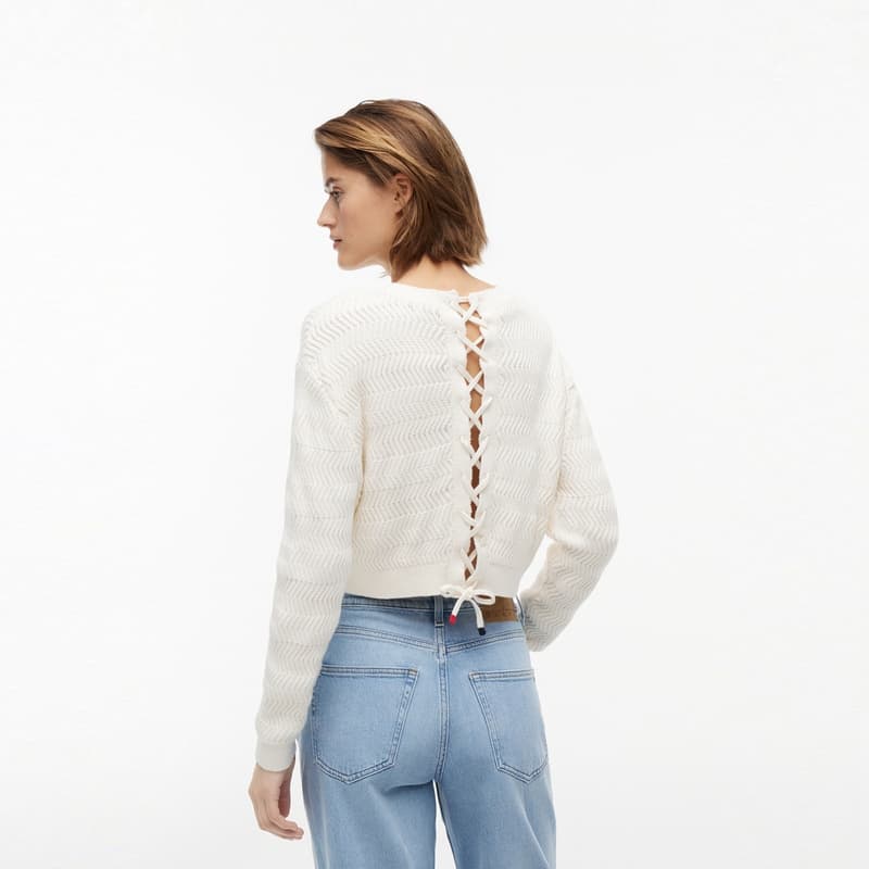 Кофта Tommy Hilfiger Ecru YBH Женская Трикотажная - изображение 4