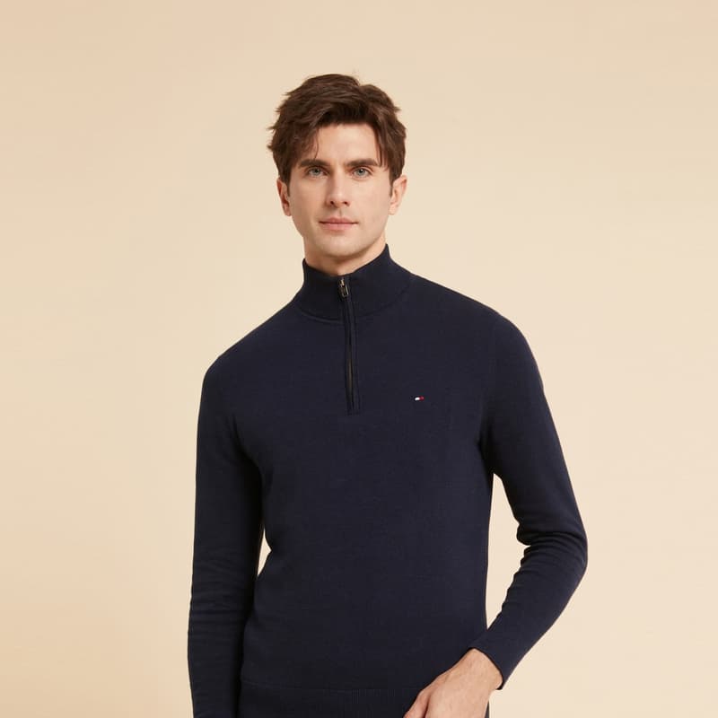 Tommy Hilfiger DU7 Темно-синий Синий Мужской Трикотаж - изображение 6