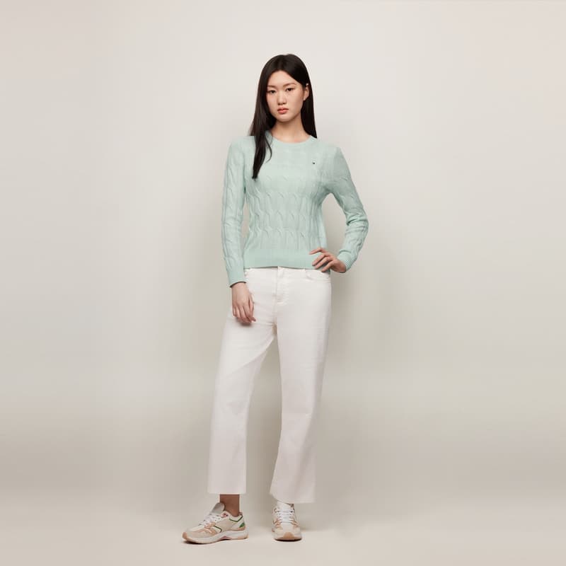 Штаны Tommy Hilfiger Повседневные Брюки Женские Экрю - изображение 5