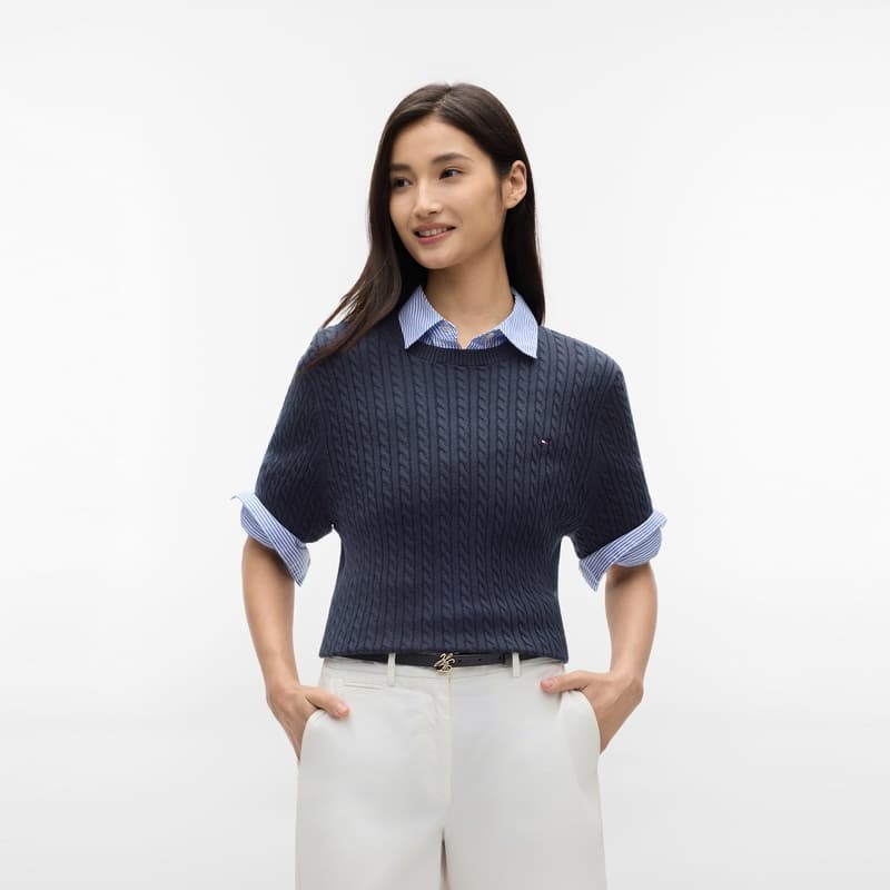 Кардиган Свитер Tommy Hilfiger женский морской синий - изображение 3