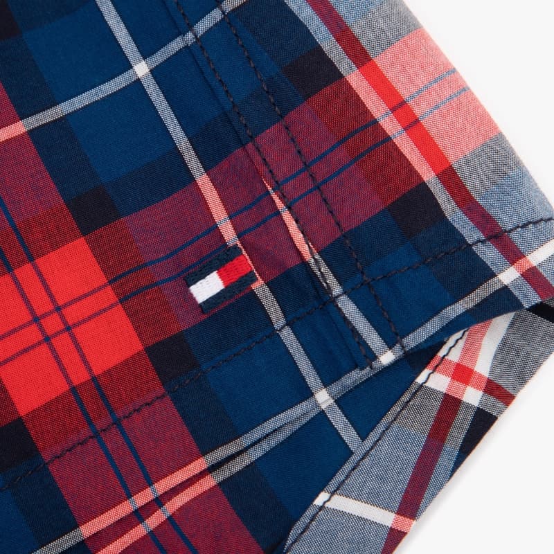Трусы Tommy Hilfiger Темно-синий Темно-синий Красно-белый Клетчатый Сине-белые полоски 0TJ Мужские боксер-шорты - изображение 3