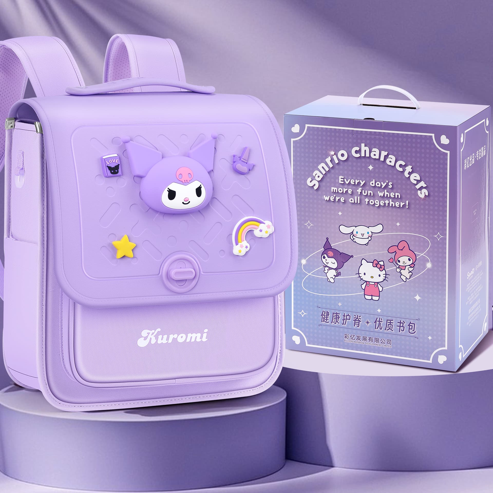 Sanrio Kurumi Полиэстер Волокно STUDENT Сумка Стандартная (Standard) Женская Многоцветная - изображение 7
